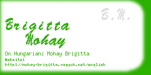 brigitta mohay business card